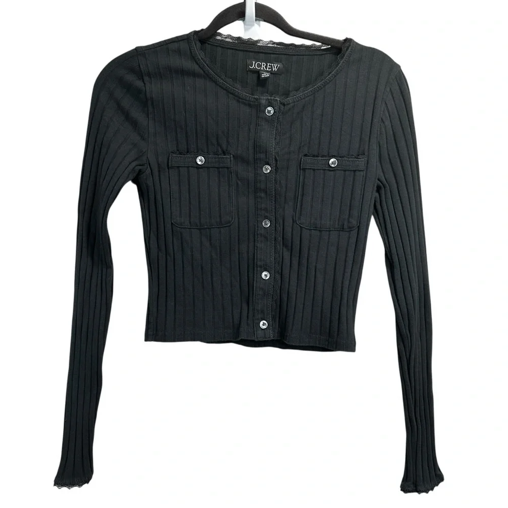 J. Crew Pointelle cardigan